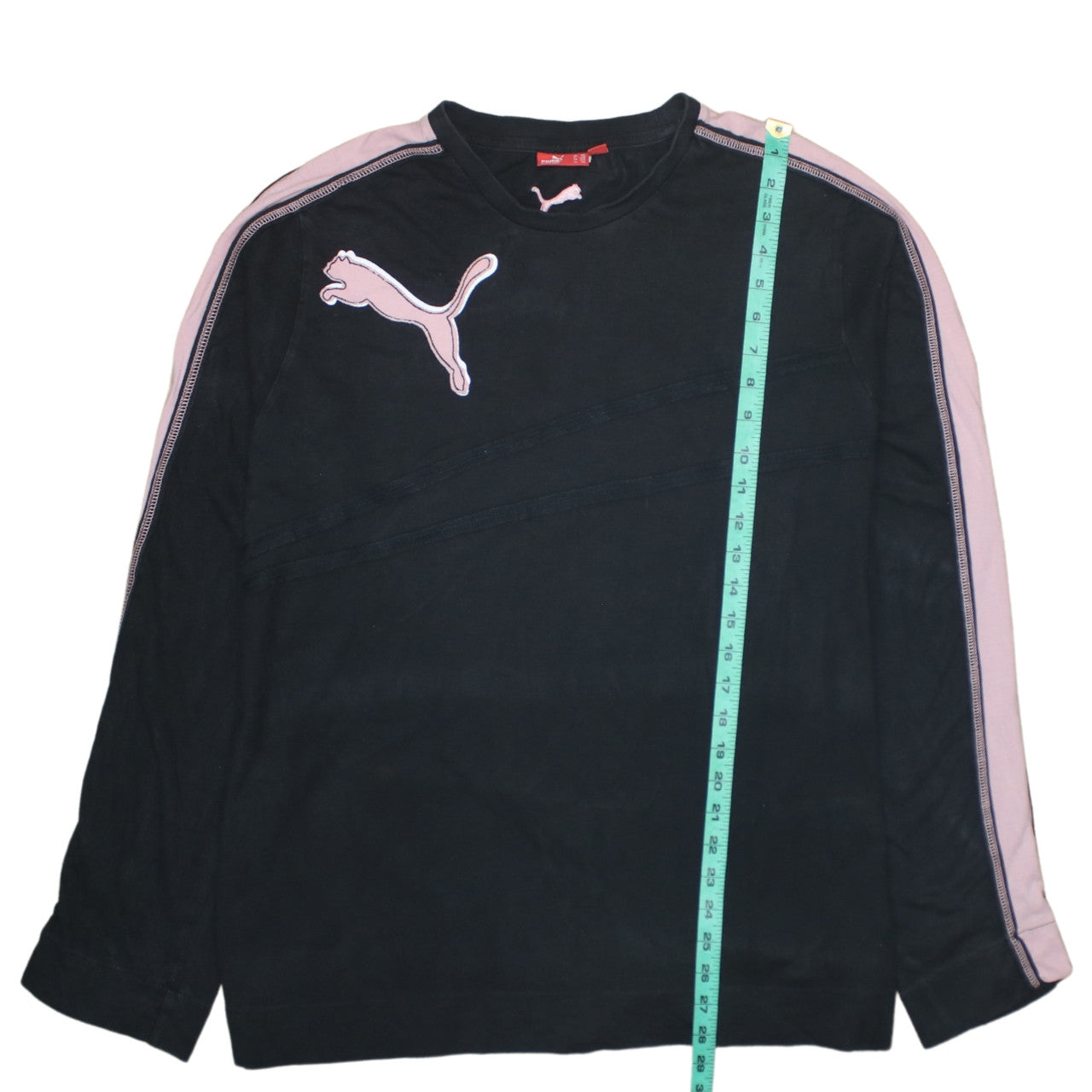 Puma Womens Black & Pink Crew Neck Pullover Sweatshirt XXL