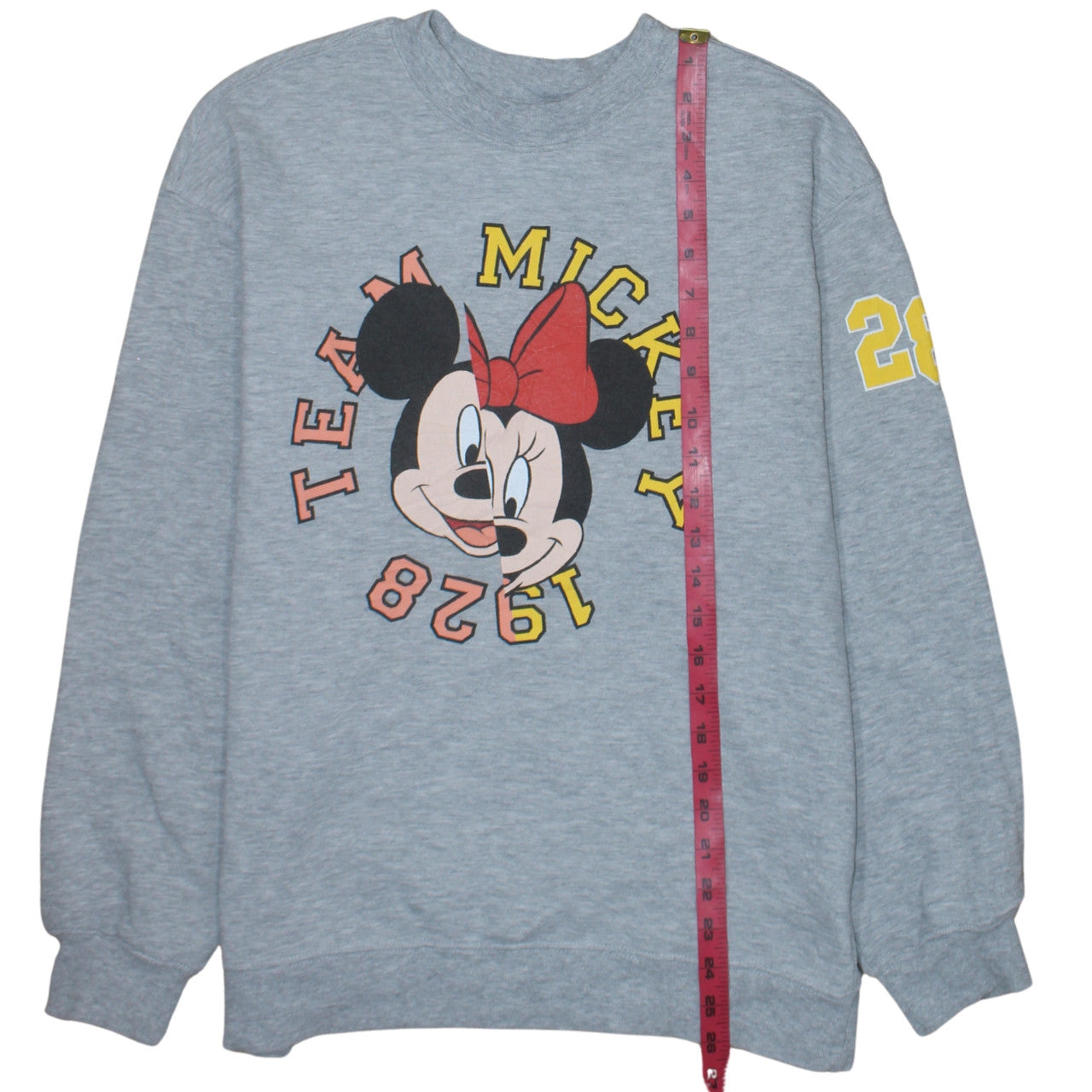 H&M Divided Disney Grey Minnie Mouse Sweatshirt Women S Crew Neck Pullover