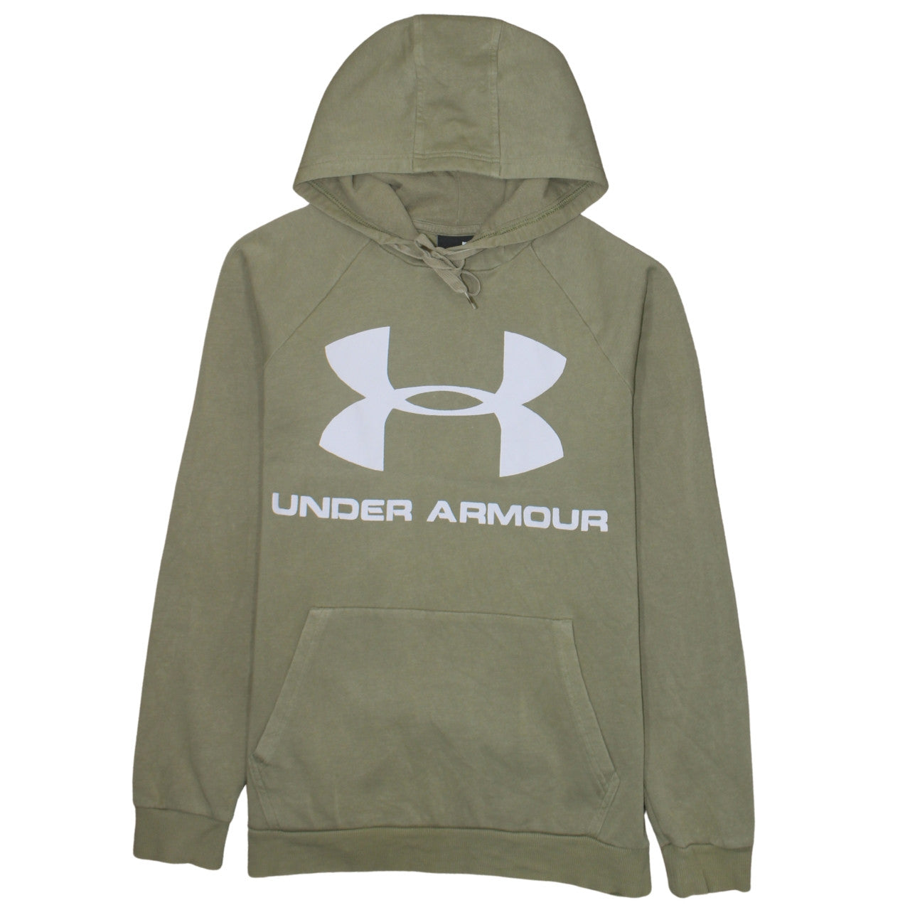 Under Armour Men's Green Pullover Hoodie Size M Logo Sportswear