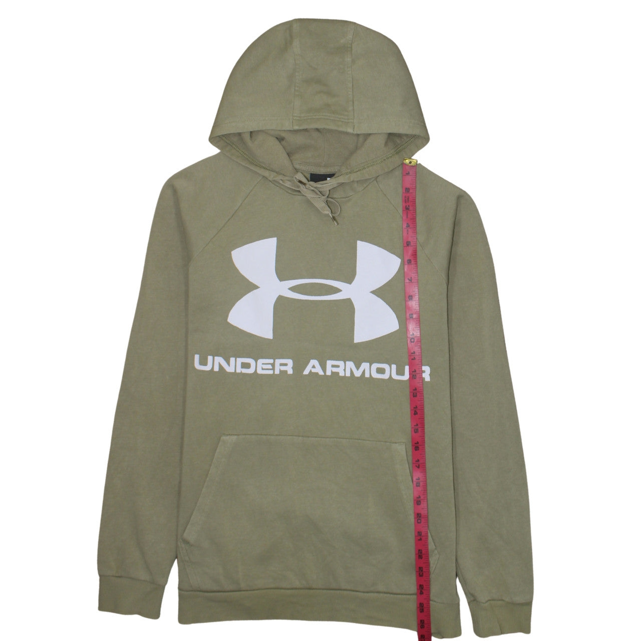 Under Armour Men's Green Pullover Hoodie Size M Logo Sportswear