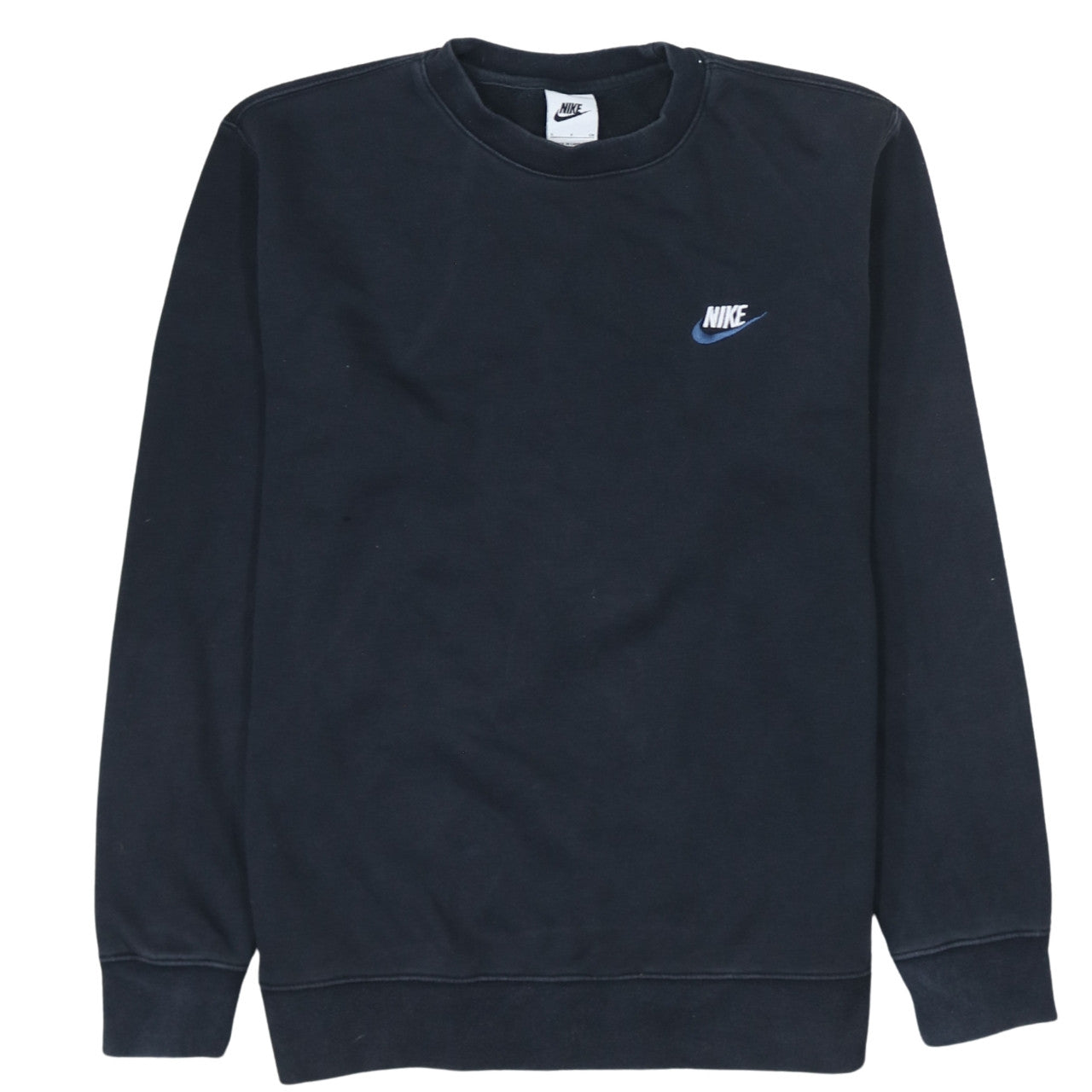 Nike Men's Black Small Crew Neck Pullover Sweatshirt
