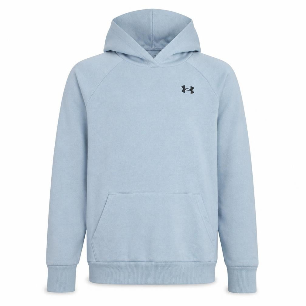 Under Armour Boys Blue Pullover Hoodie YXL Loose Fit ColdGear Fleece