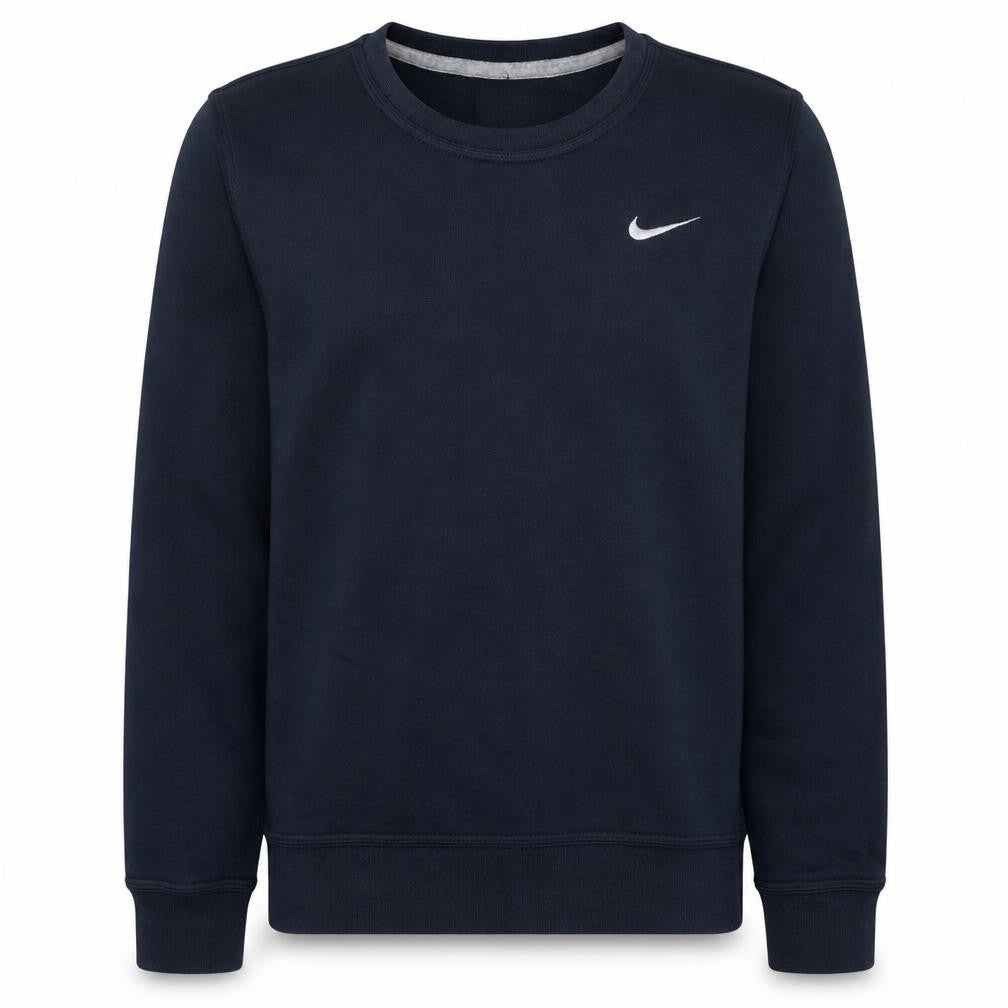Nike Men's Navy Blue Small Crew Neck Cotton Sweatshirt