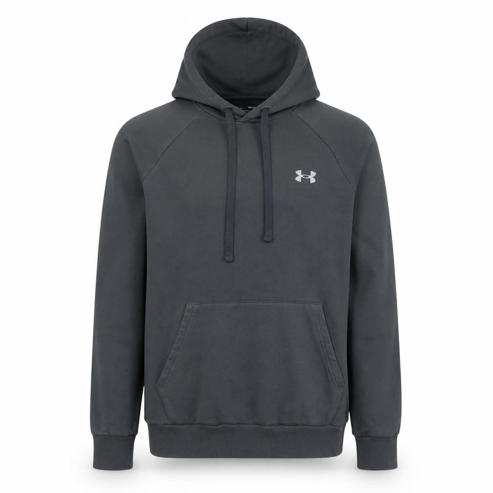 Under Armour Men's Grey Pullover Hoodie Size M Loose Fit