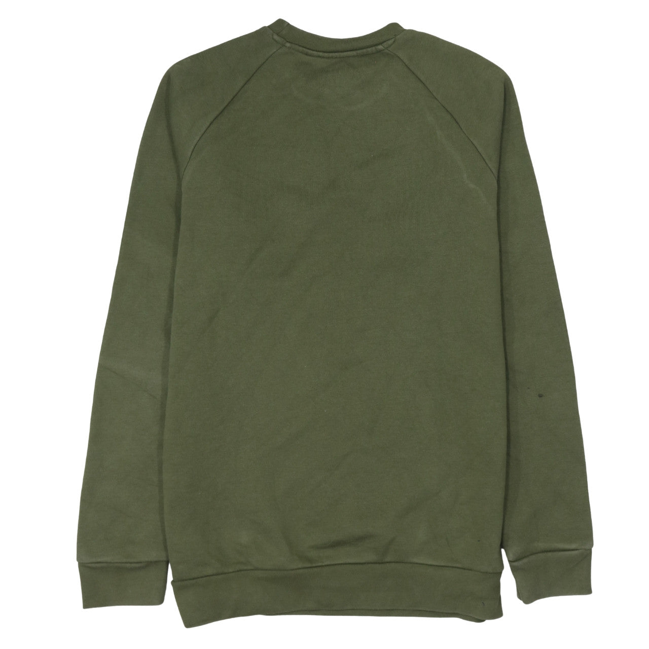 Adidas Men Green Crew Neck Pullover Sweatshirt Size S
