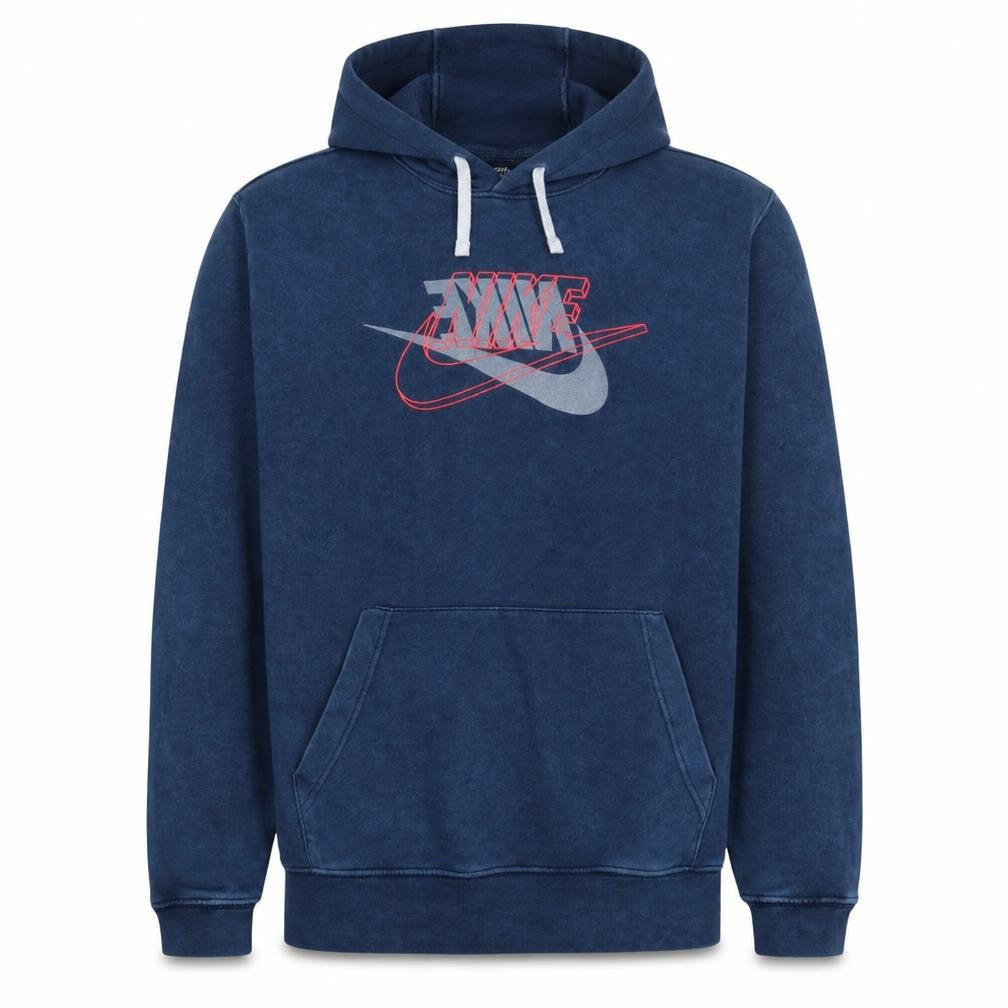 Nike Men's Blue Pullover Hoodie L Hooded Graphic Sweatshirt