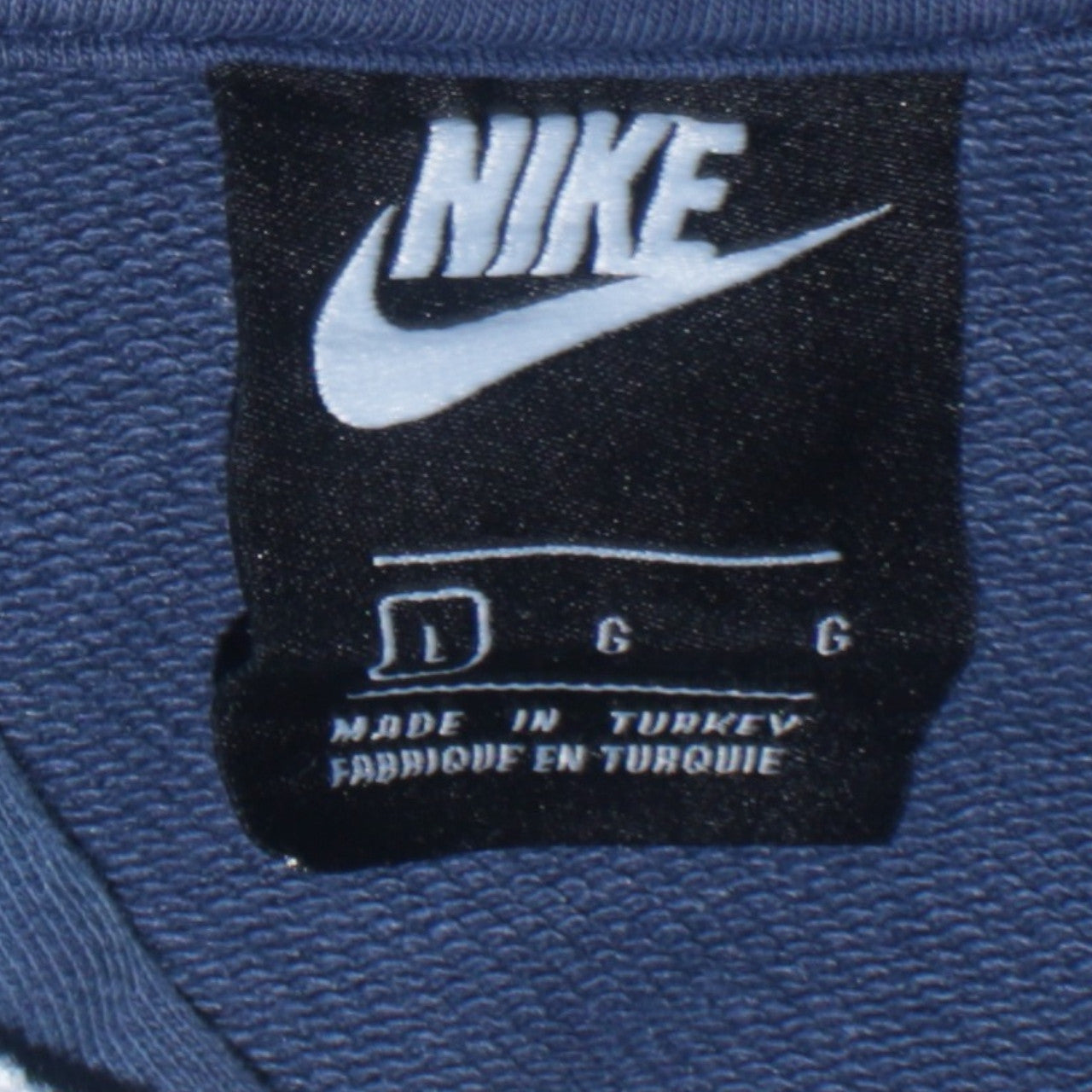 Nike Men's Blue Pullover Hoodie L Hooded Graphic Sweatshirt