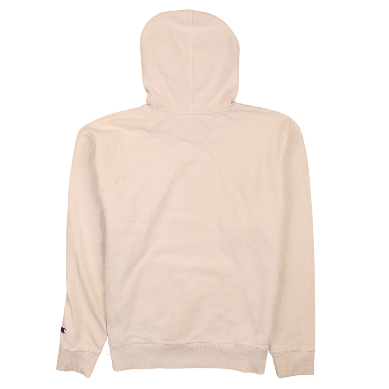 Champion Men's White Pullover Hoodie M Fleece Athletic Sweatshirt