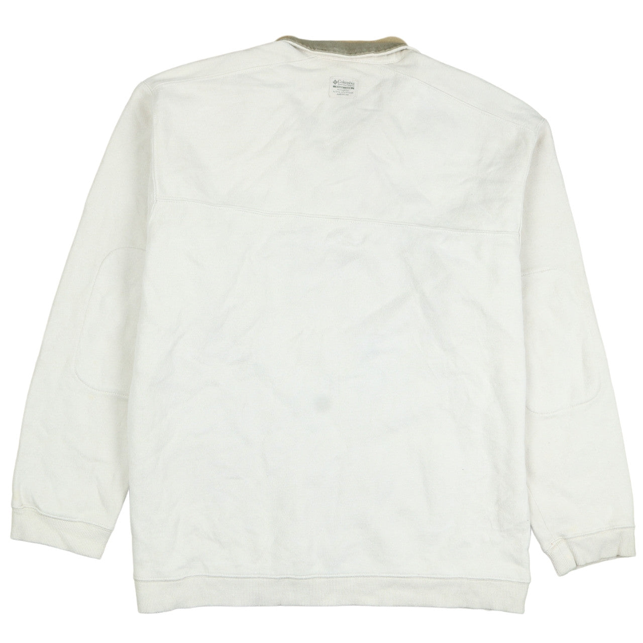 Columbia Men's Ivory 3XL 1/4 Zip Fleece Pullover Sweatshirt