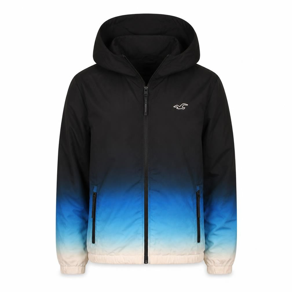 Hollister Men's Multicoloured XS Hooded Windbreaker Jacket