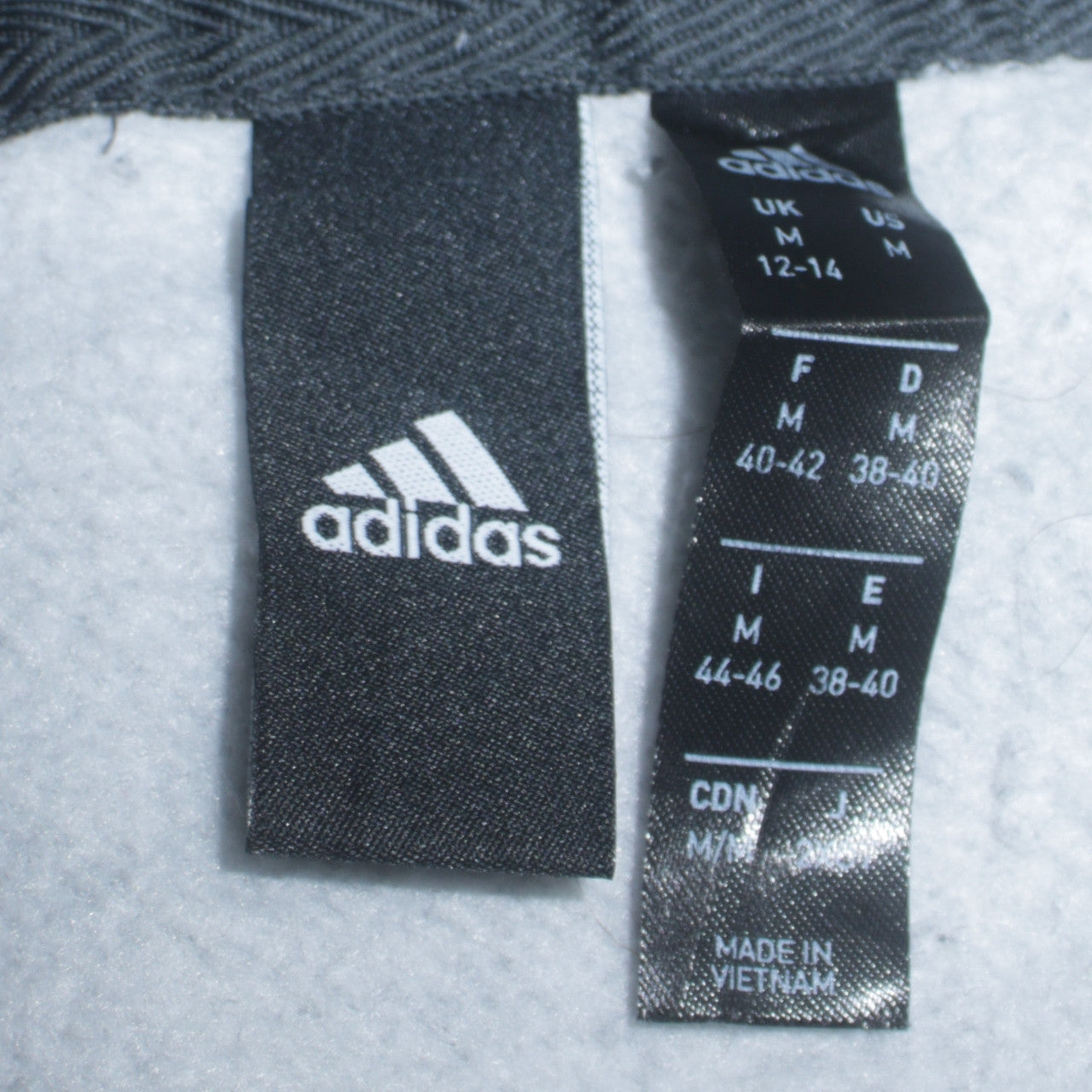 Adidas Women’s Grey Pullover Hoodie M 12-14 Logo Fleece Sweatshirt