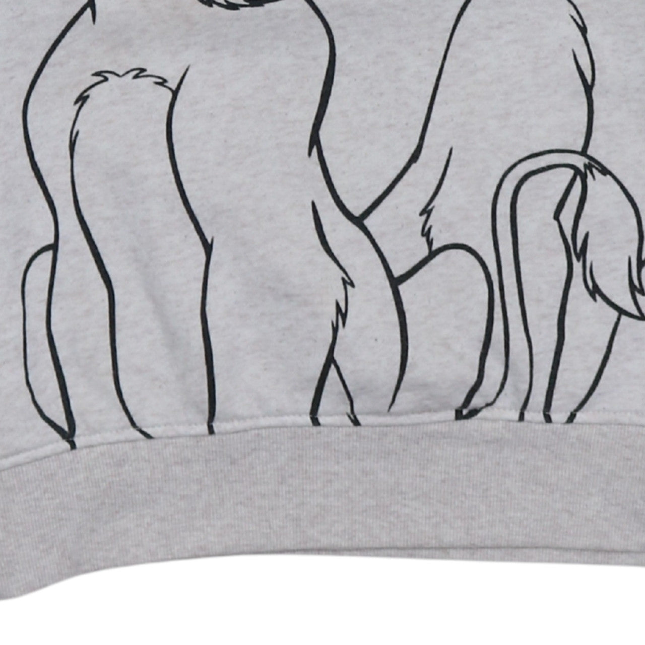 Disney The Lion King Grey Graphic Pullover Sweatshirt XS Women