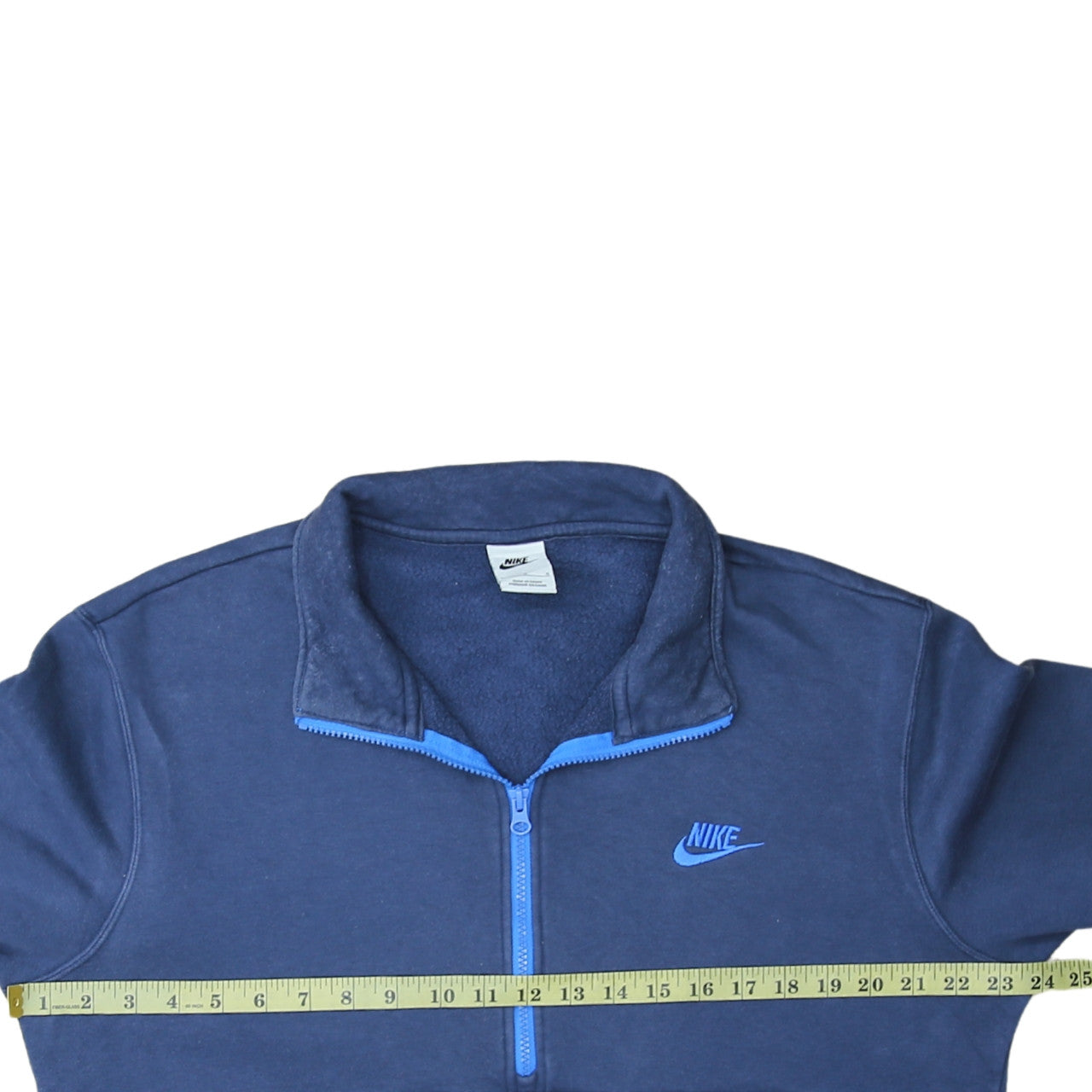 Nike Men’s Blue 1/2 Zip Fleece Sweatshirt Size L Regular Fit
