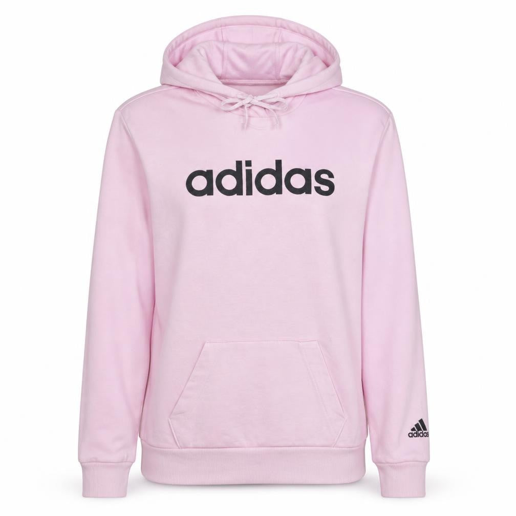 Adidas Womens Pink Pullover Hoodie XS Cotton Blend Logo Casual