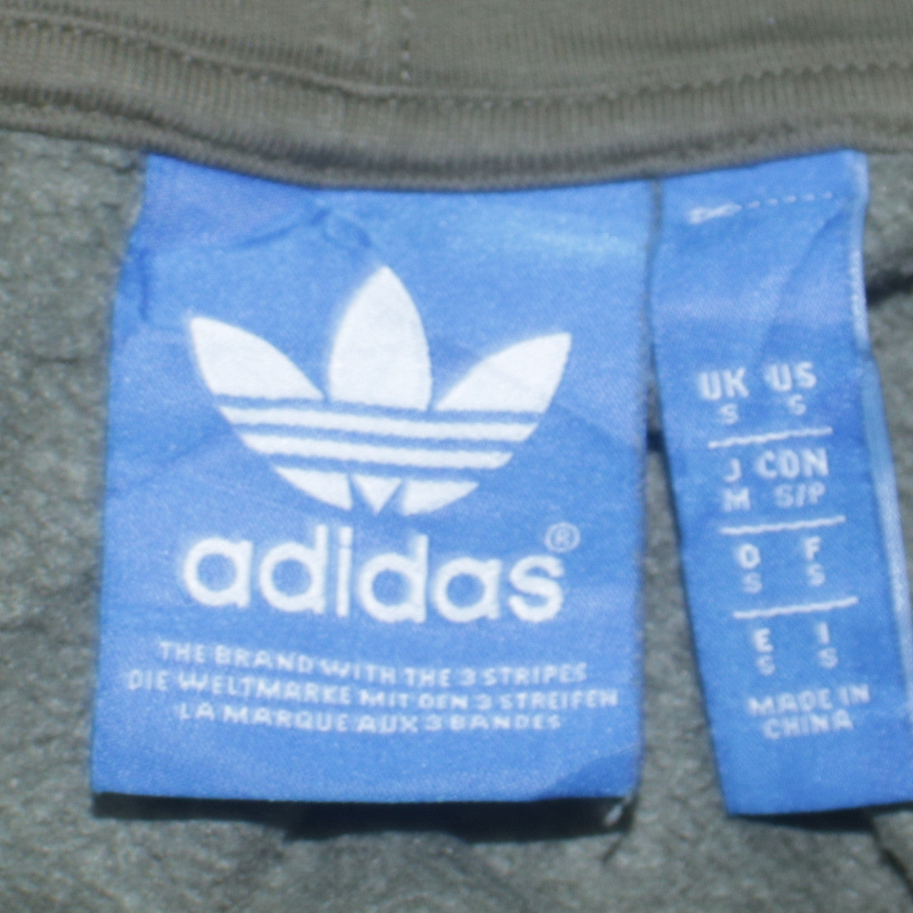 Adidas Men Green Small Pullover Hoodie Camouflage Logo Fleece