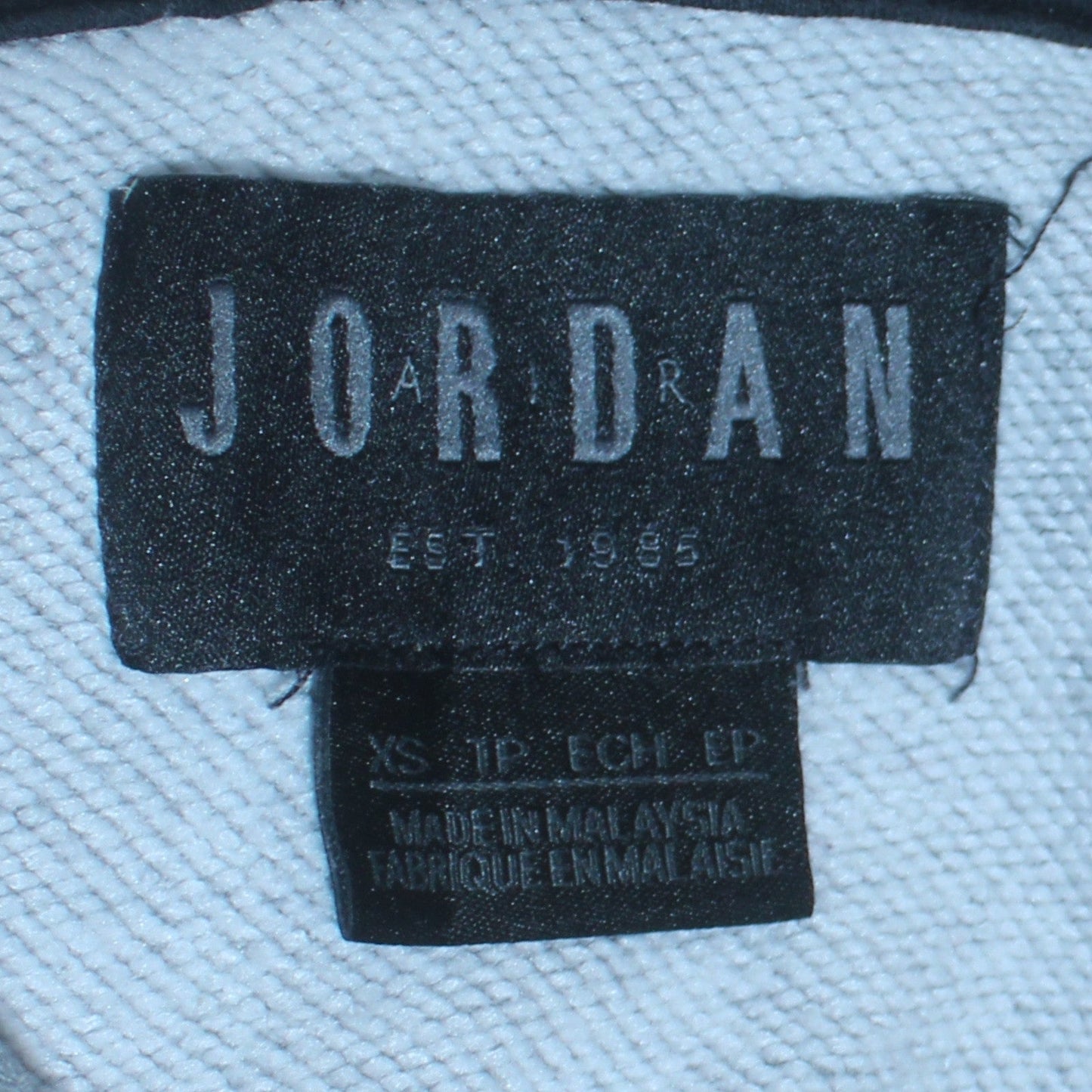 Jordan Air Mens Grey Hoodie XS Pullover Graphic Print Cotton Blend