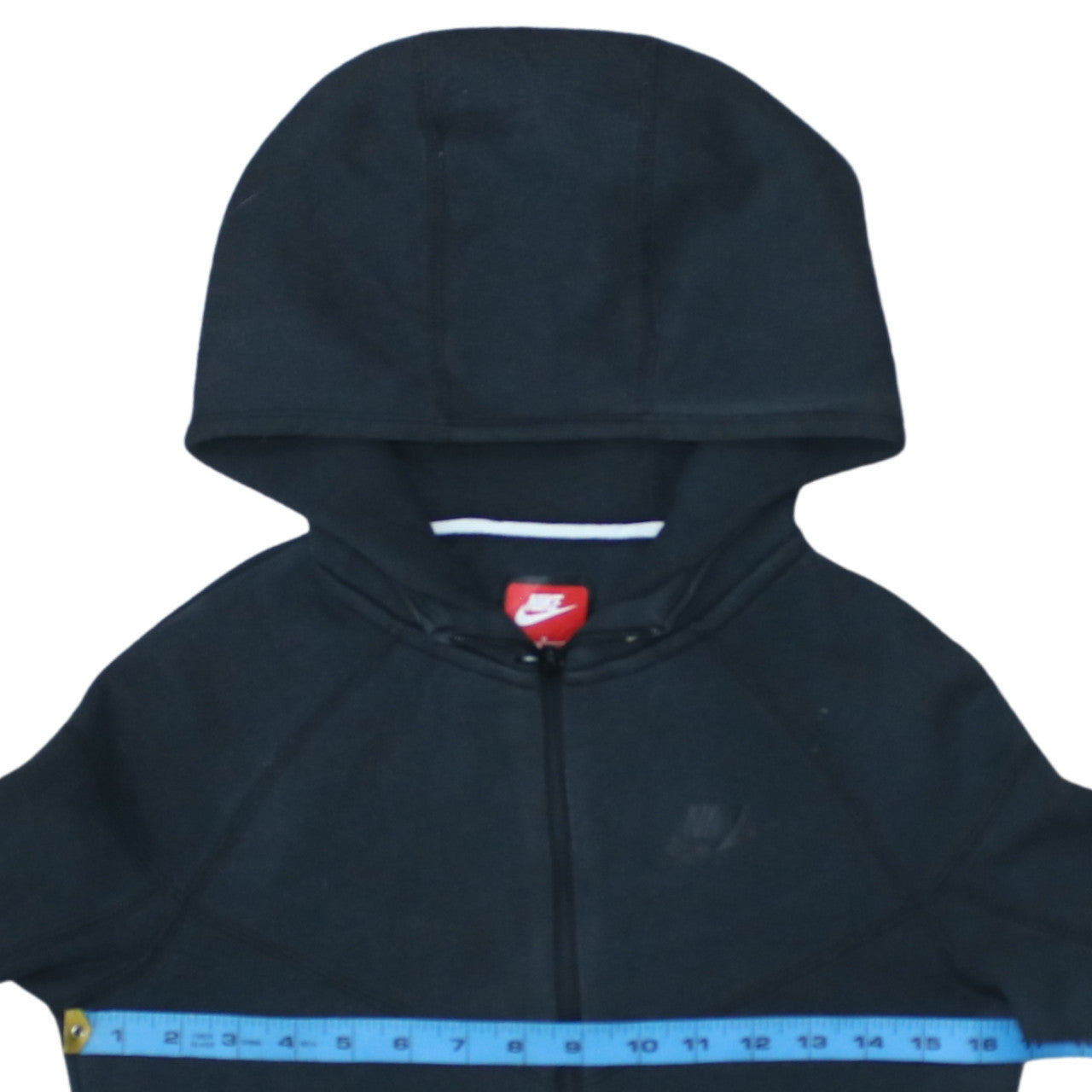 Nike Boys Black Full Zip Hoodie Medium 137-147cm Fleece Sweatshirt