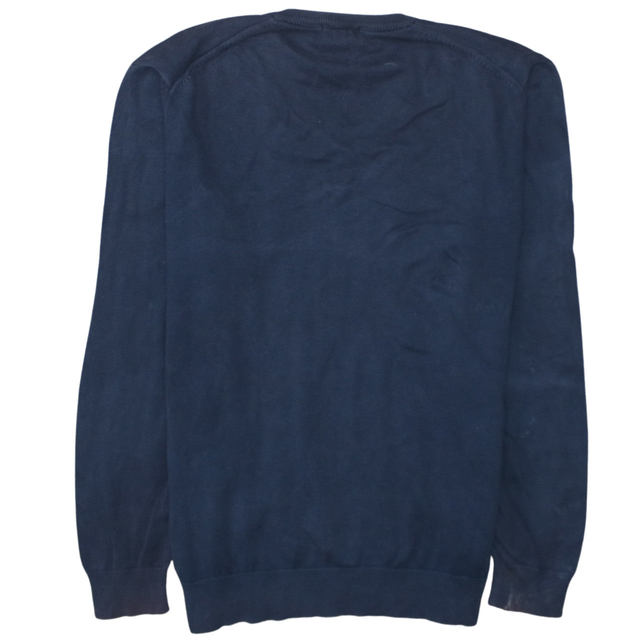 Ralph Lauren Men's Blue XL V-Neck Cotton Pullover Jumper