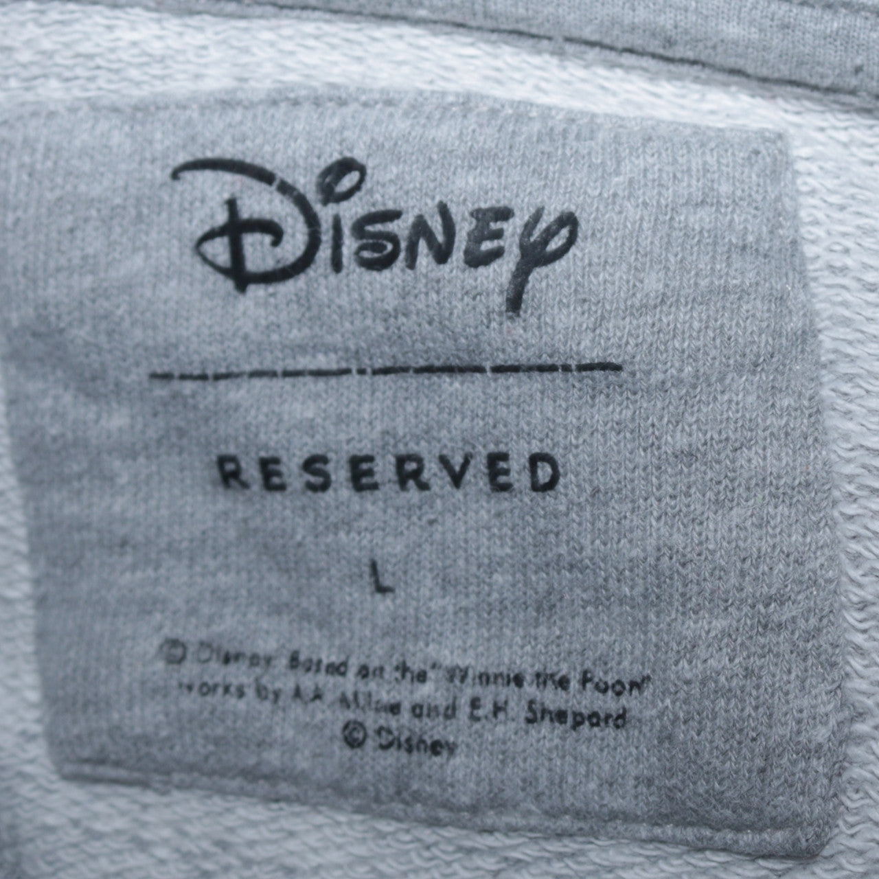 Disney x Reserved Grey Mickey Mouse Women's L Sweatshirt Pullover