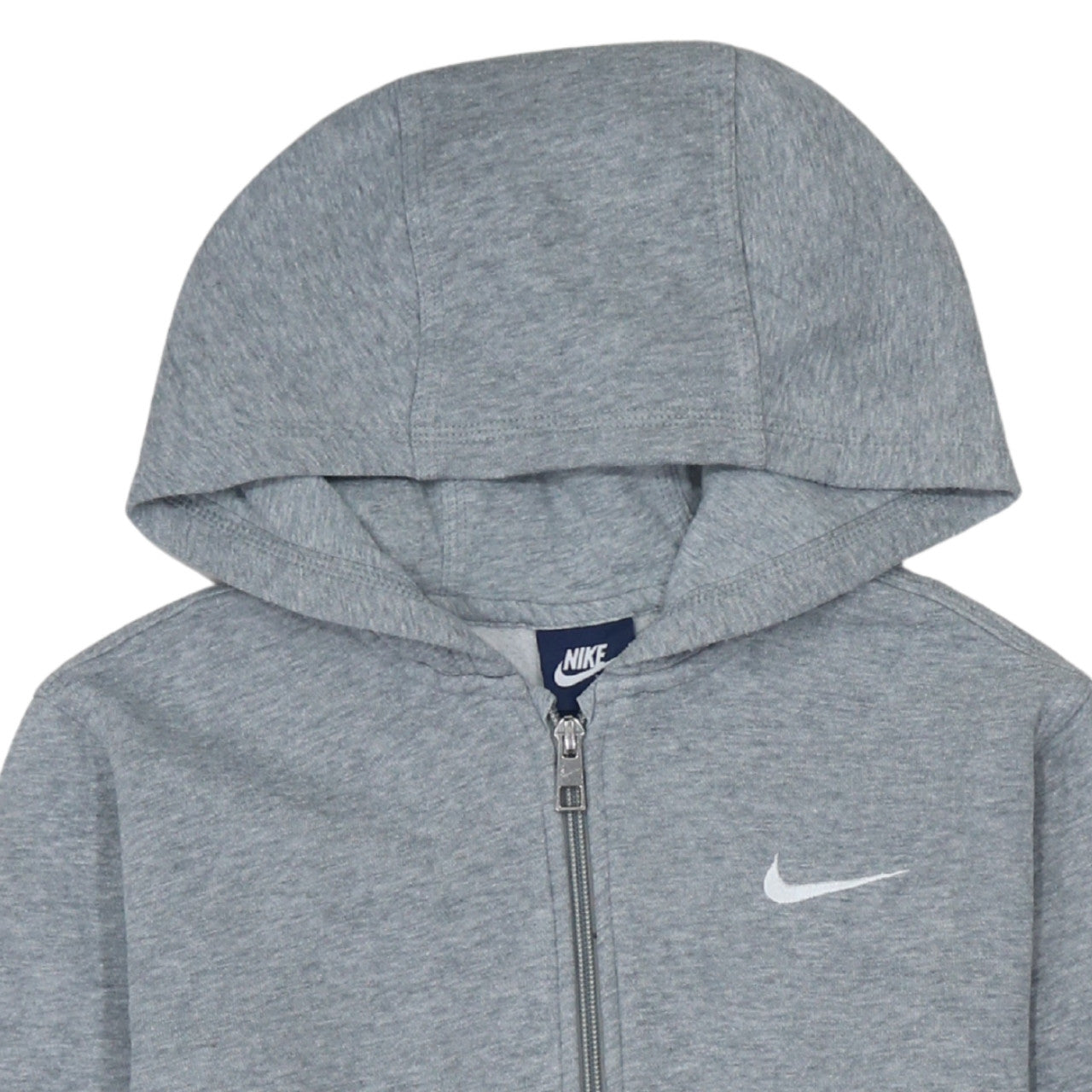 Nike Boys Grey Full Zip Hoodie Medium 10-12 Years Fleece Sweatshirt