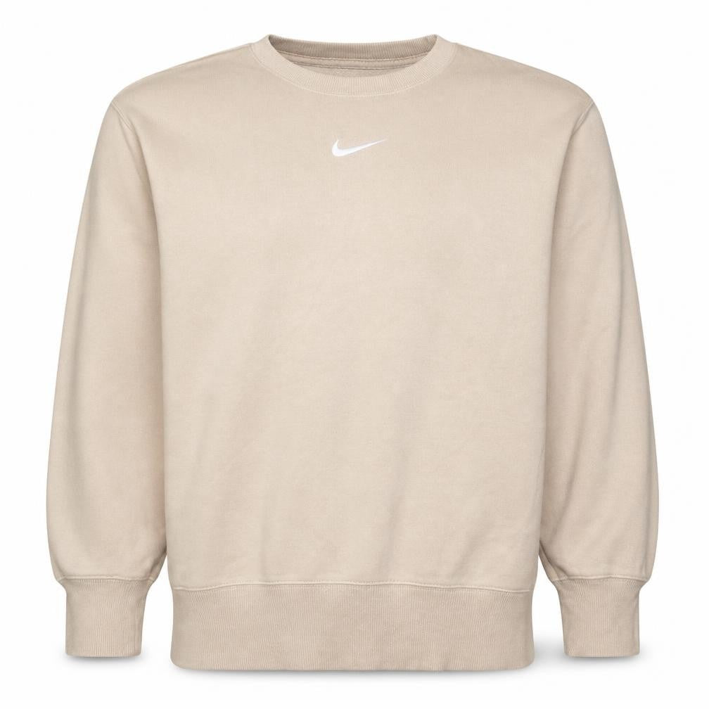 Nike Men's Beige XS Pullover Crew Neck Fleece Sweatshirt