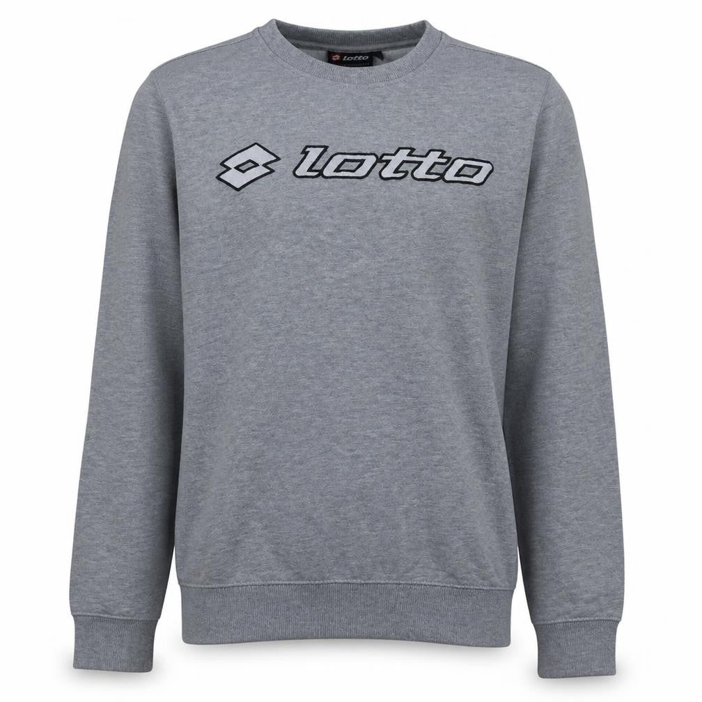 Lotto Men's Grey Crew Neck Logo Sweatshirt Size M