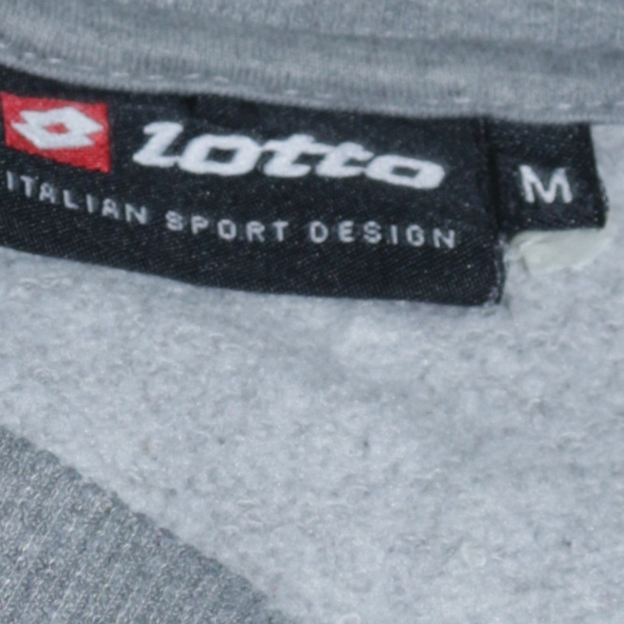 Lotto Men's Grey Crew Neck Logo Sweatshirt Size M