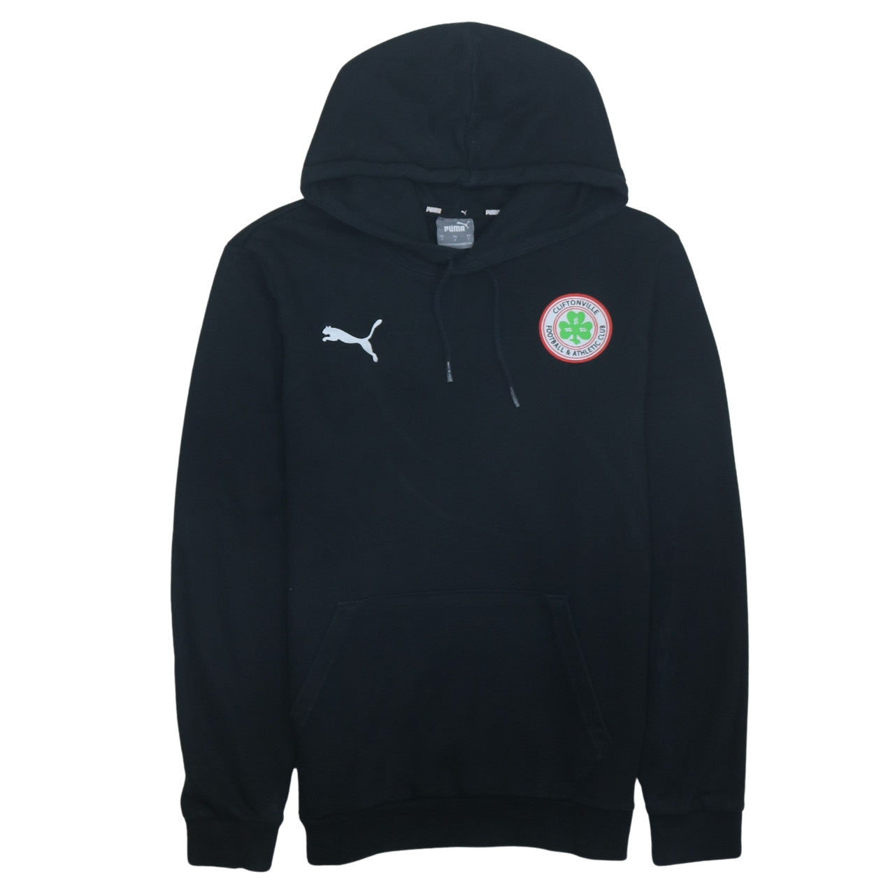 Puma Men's Black Cliftonville FC Pullover Hoodie Size S