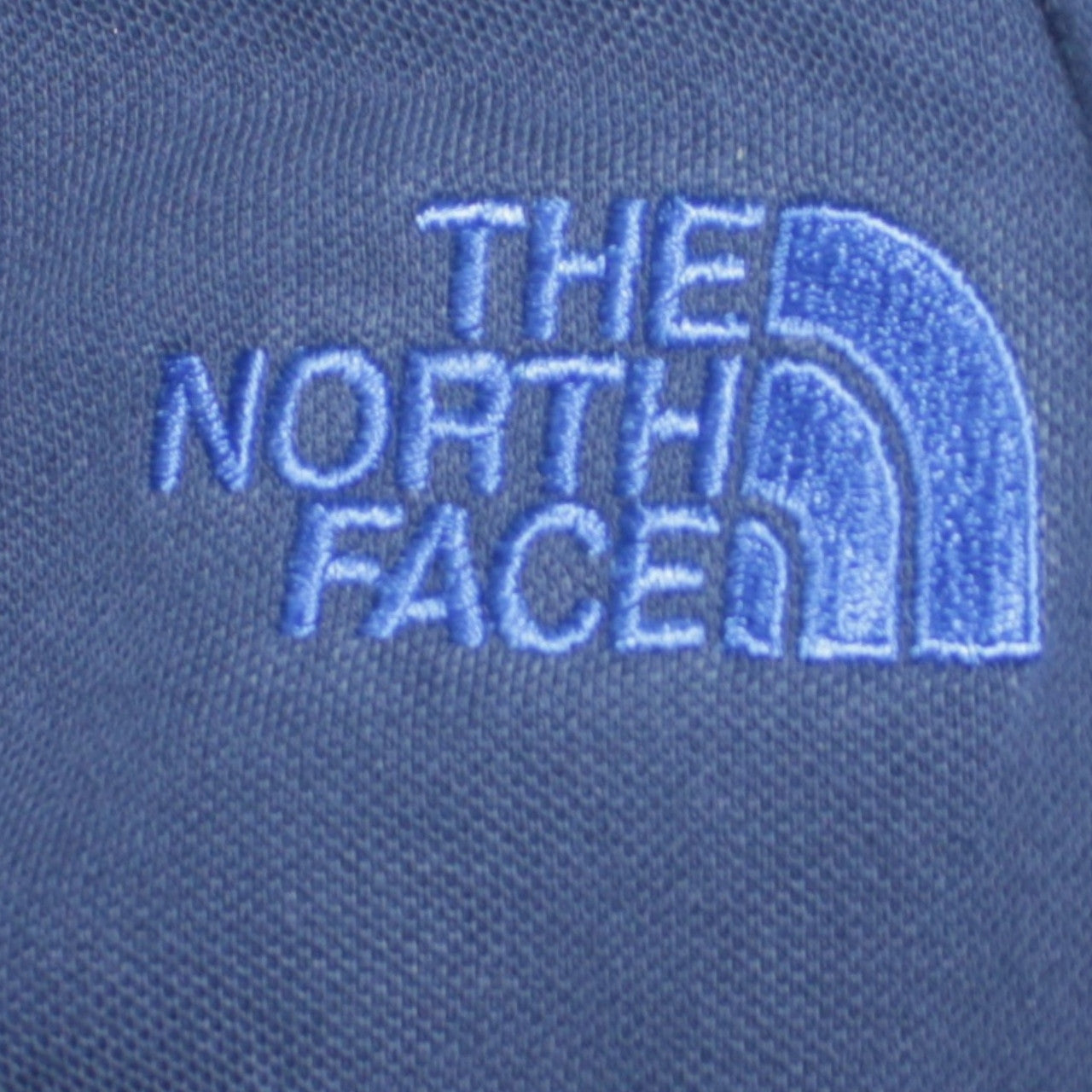 The North Face Men's Blue Cotton Polo Shirt Size L