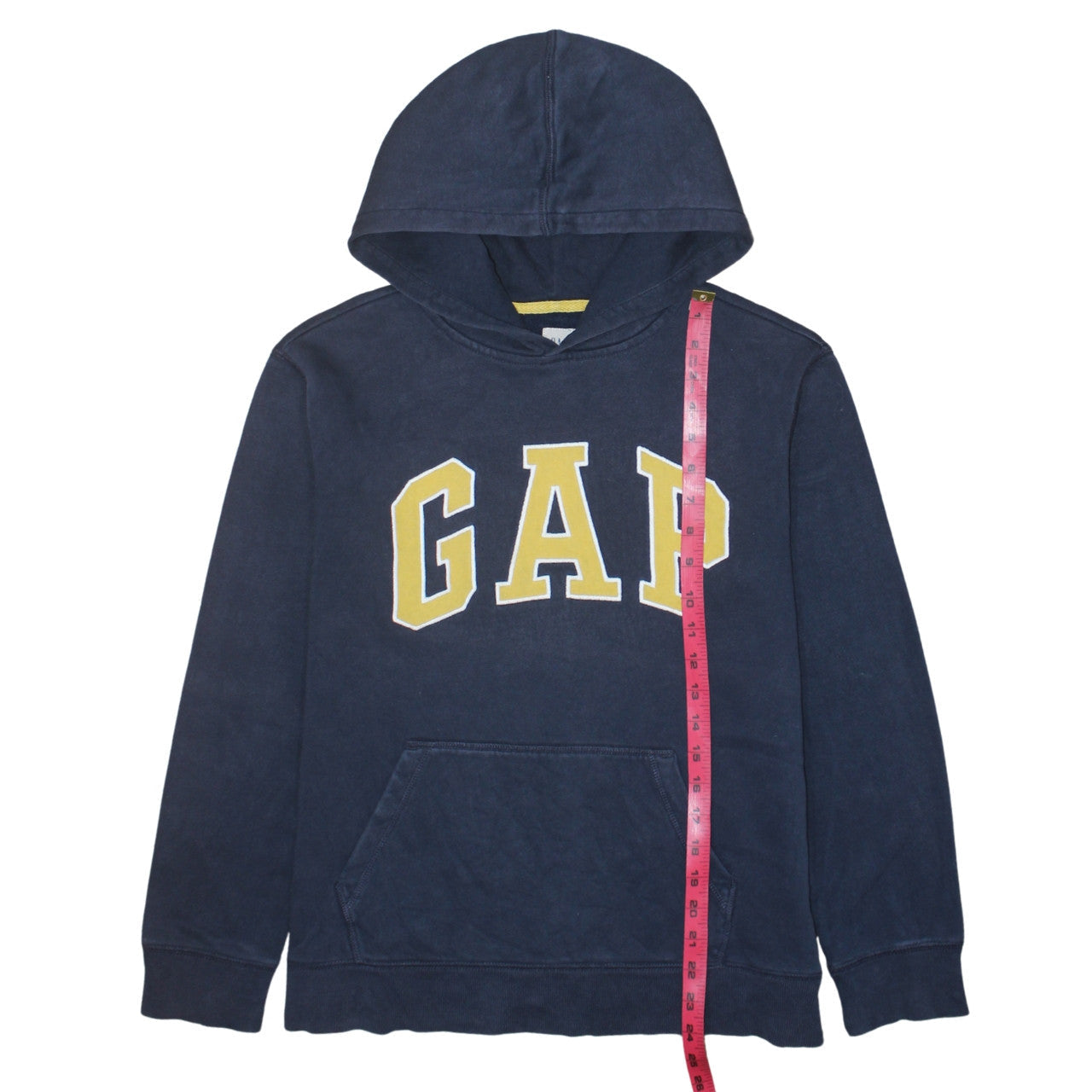 GAP Boys Blue Pullover Hoodie 14-16 Years Logo Fleece Sweatshirt