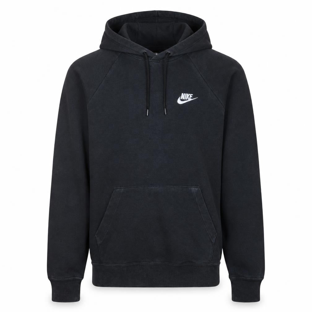 Nike Men's Black Pullover Hoodie Small Logo Fleece Sweatshirt