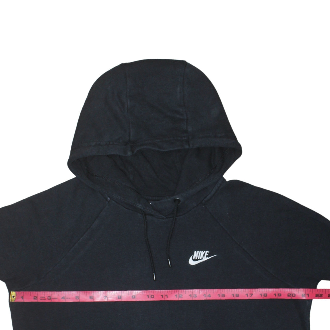 Nike Men's Black Pullover Hoodie Small Logo Fleece Sweatshirt