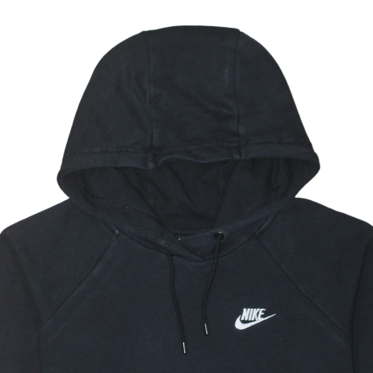 Nike Men's Black Pullover Hoodie Small Logo Fleece Sweatshirt