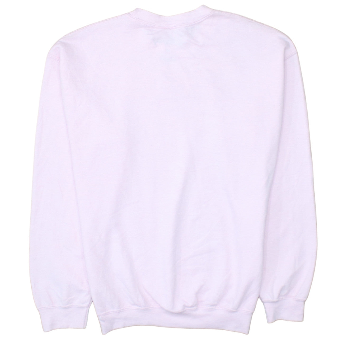 Disney Women Pink Mickey Mouse Sweatshirt Size 8 Cotton Crew Neck