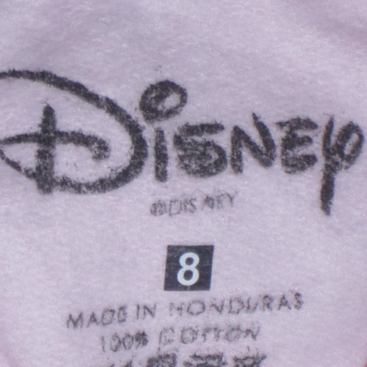 Disney Women Pink Mickey Mouse Sweatshirt Size 8 Cotton Crew Neck