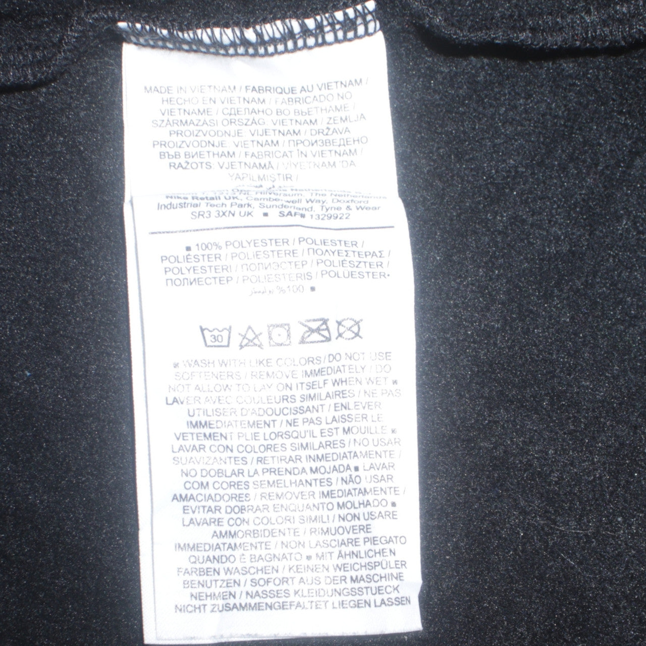 Nike Dri-Fit Men's Black M 1/4 Zip Pullover Sweatshirt