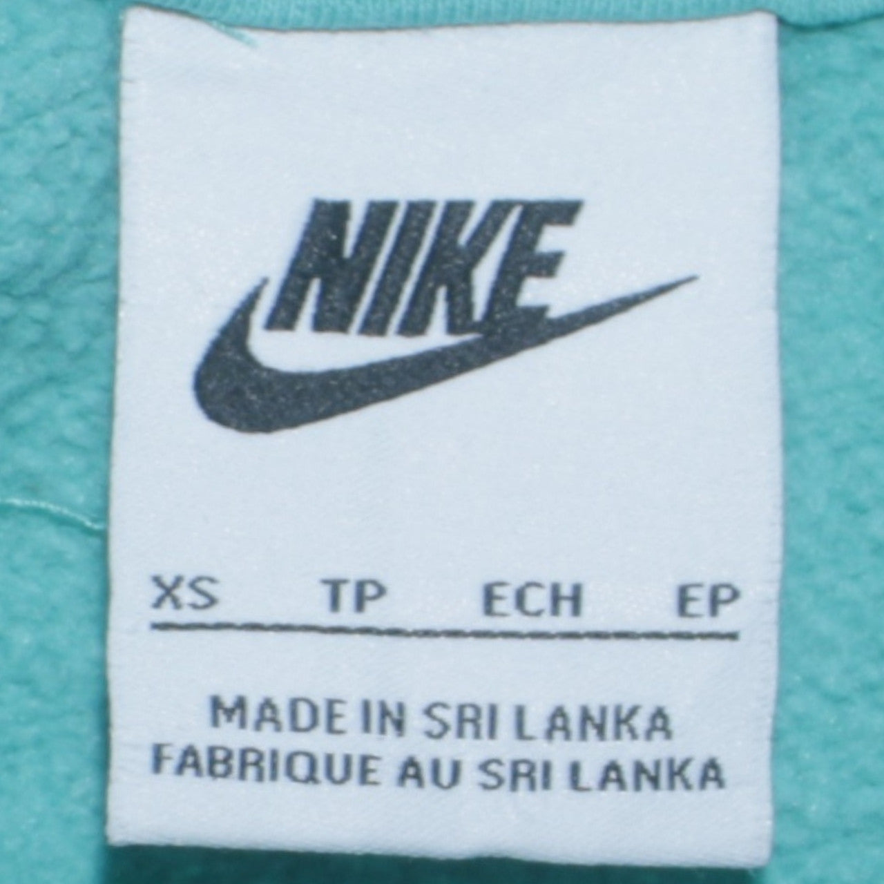 Nike Womens Aqua Blue Pullover Hoodie XS Relaxed Fit Casual