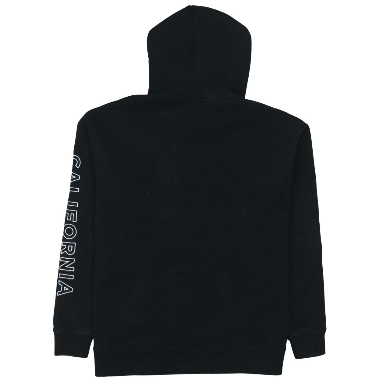Hollister Mens Black Pullover Hoodie L Logo Graphic Fleece Sweatshirt