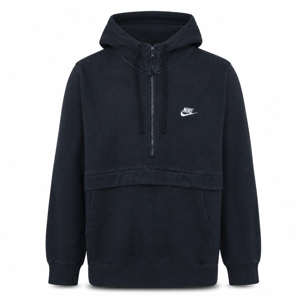Nike Men's Black L Pullover Fleece Hoodie 1/2 Zip Sportswear