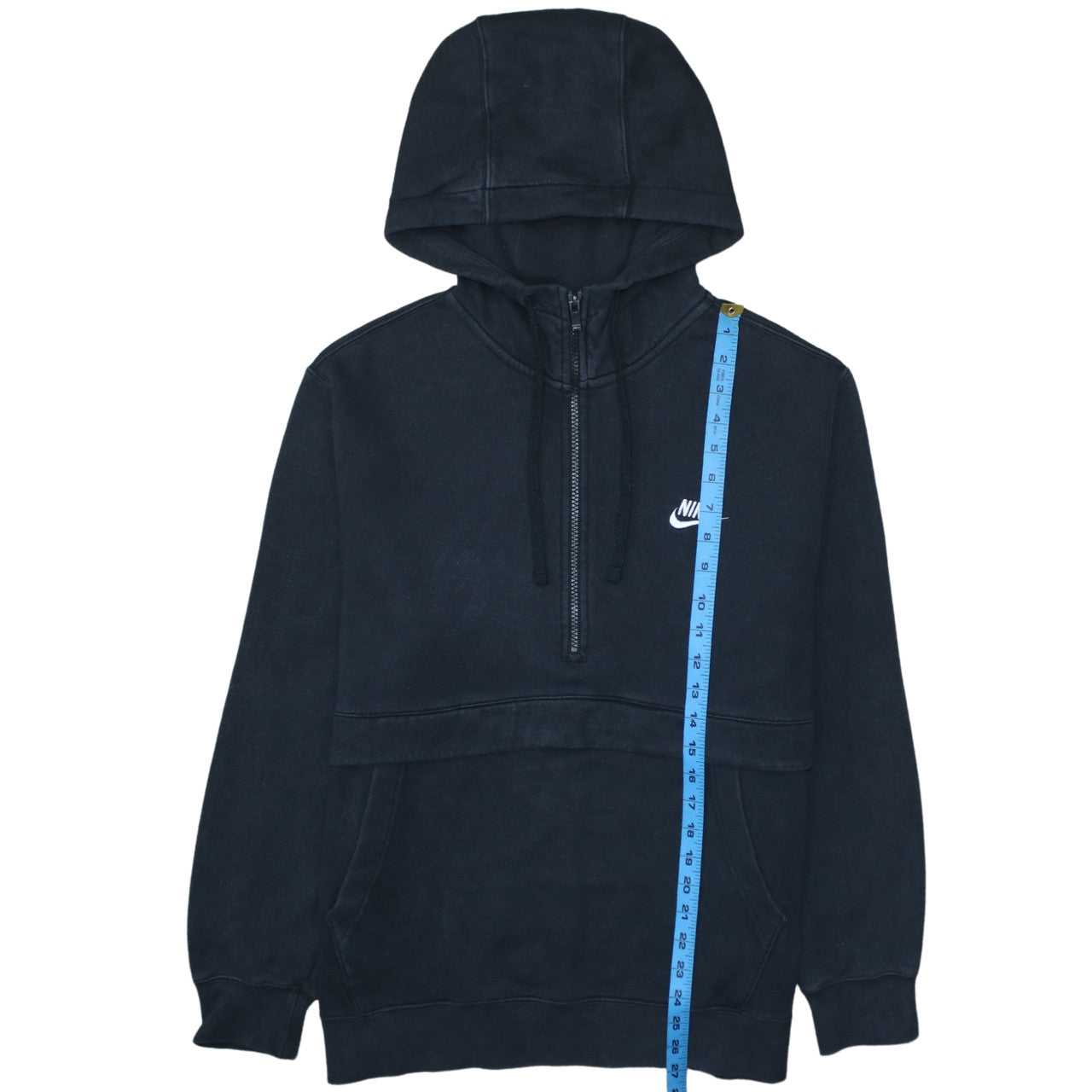 Nike Men's Black L Pullover Fleece Hoodie 1/2 Zip Sportswear