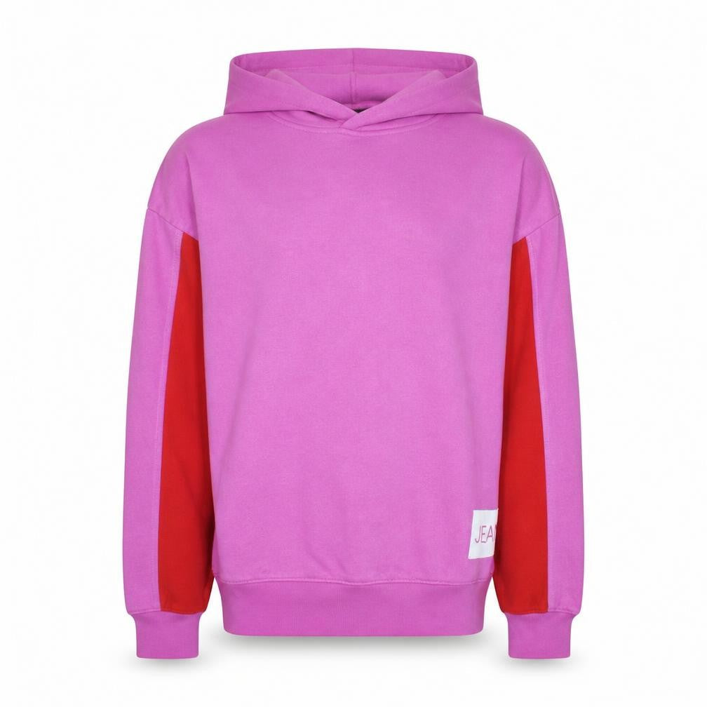 Calvin Klein Jeans Girls Pink Colourblock Hooded Pullover Sweatshirt Size 14 Years