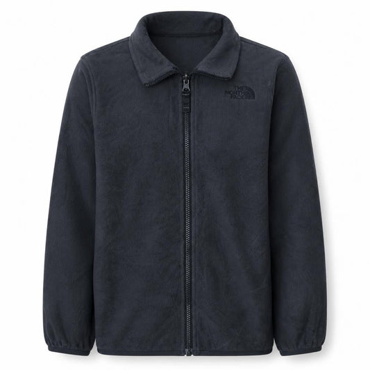 The North Face Boys Black Fleece Full Zip Jacket Size M