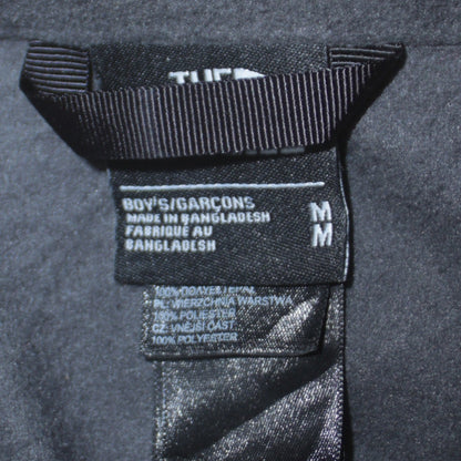 Additional view of The North Face boys’ black fleece full zip jacket, size M