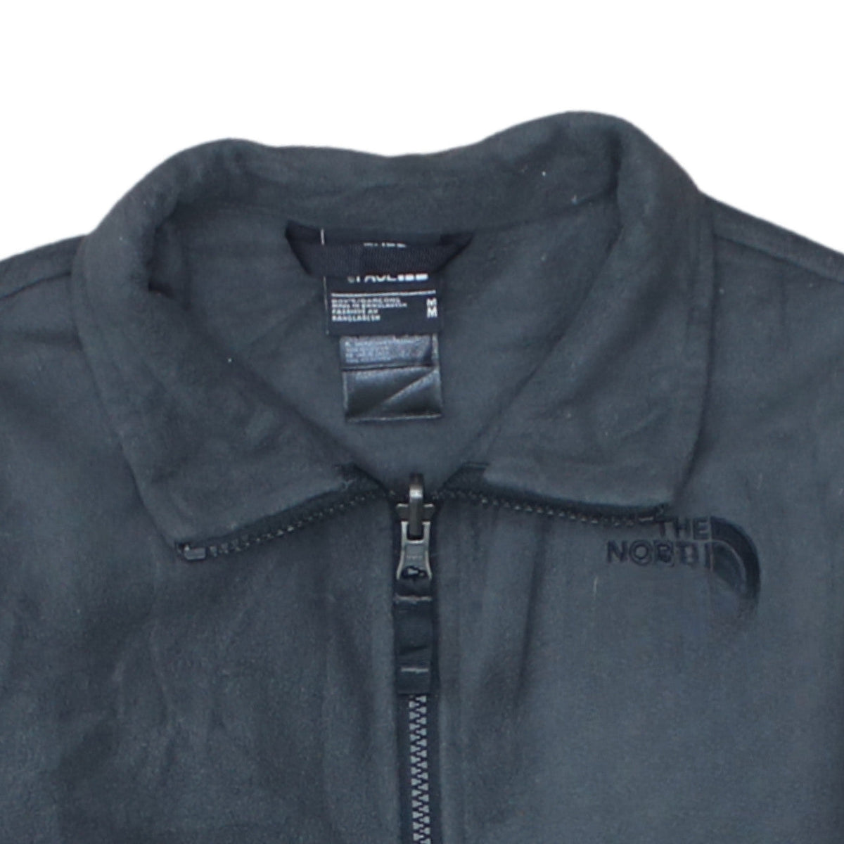 The North Face Boys Black Fleece Full Zip Jacket Size M