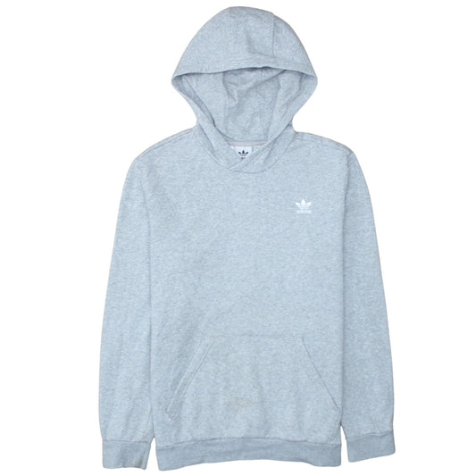 Adidas Boys Grey Pullover Hoodie 15-16 Years XL Fleece Lined Casual Top
