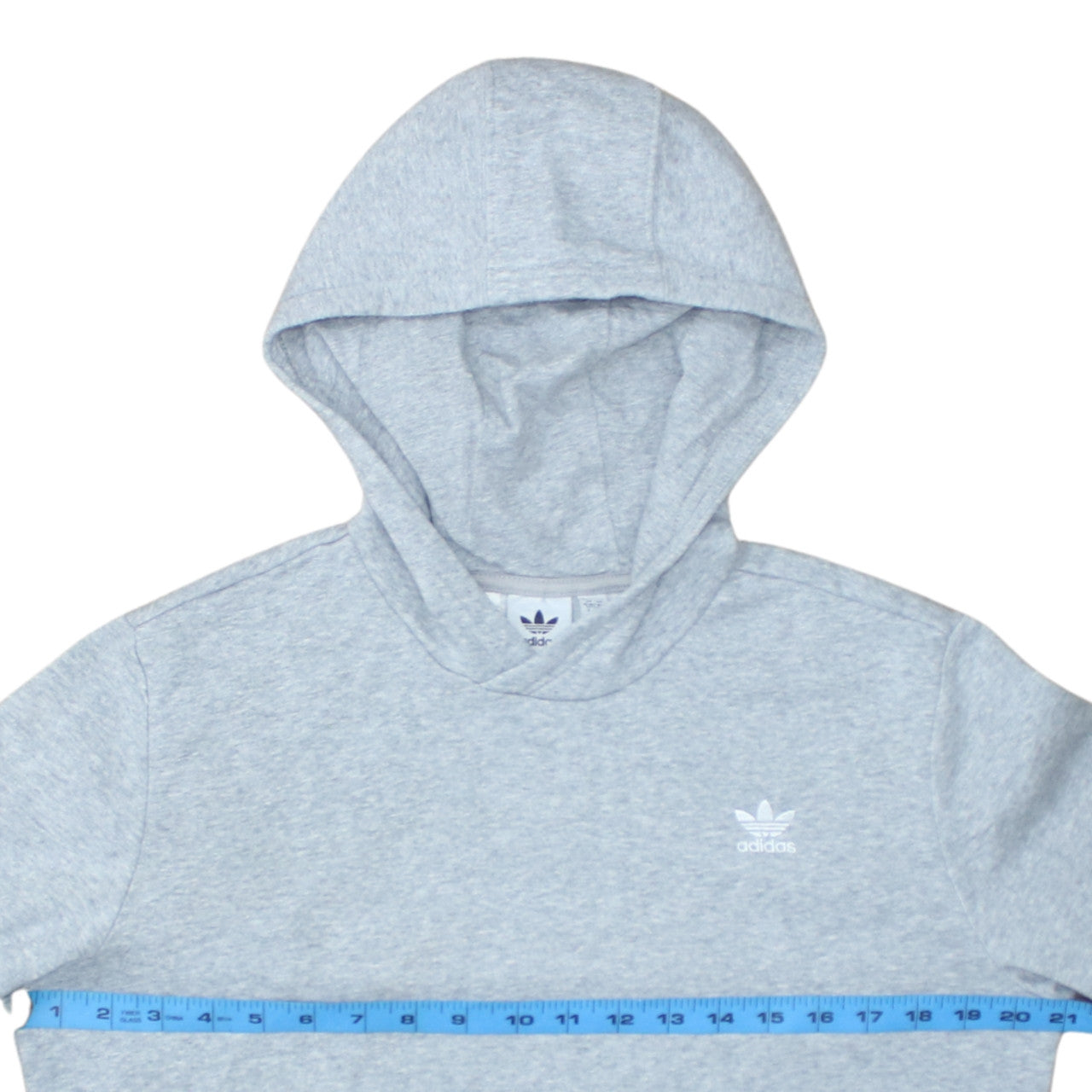 Adidas Boys Grey Pullover Hoodie 15-16 Years XL Fleece Lined Casual Top