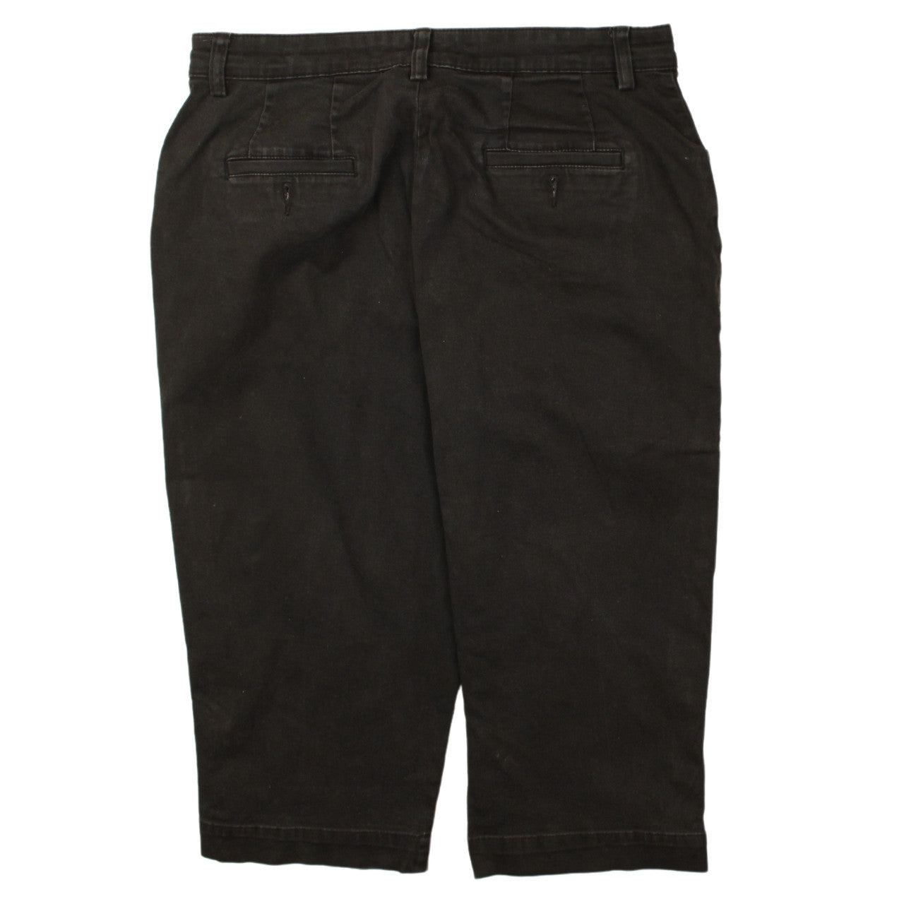 Lee Women's Black Cropped Jeans Size 12P Regular Fit Stretch Denim