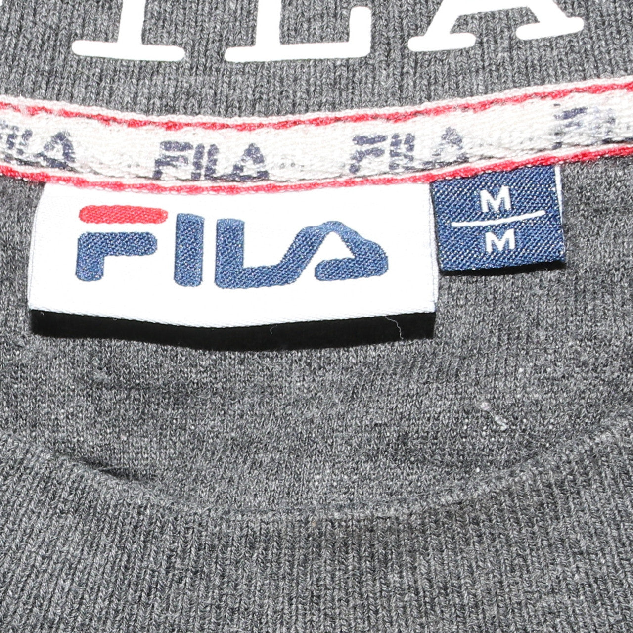 Fila Women Grey Logo Crew Neck Pullover Sweatshirt M