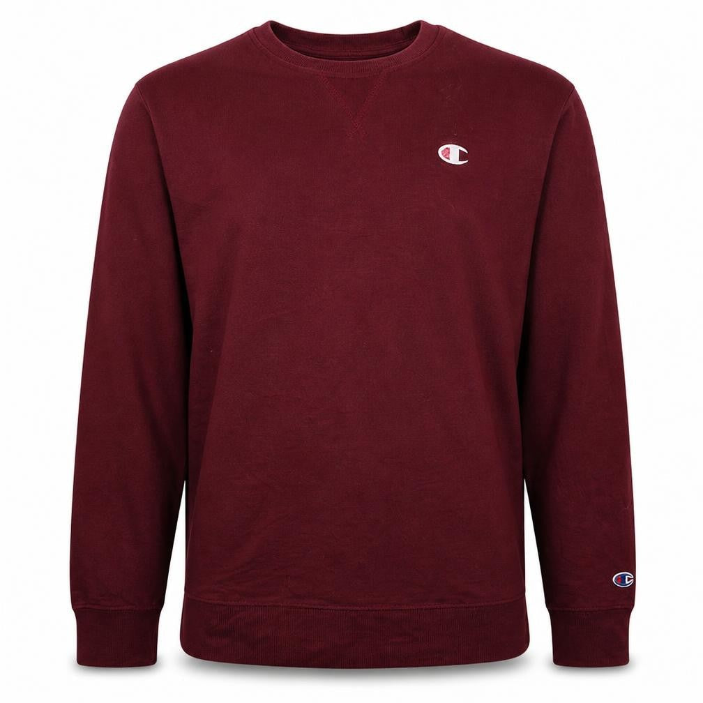 Champion Men's Red Crew Neck Pullover Sweatshirt Size M