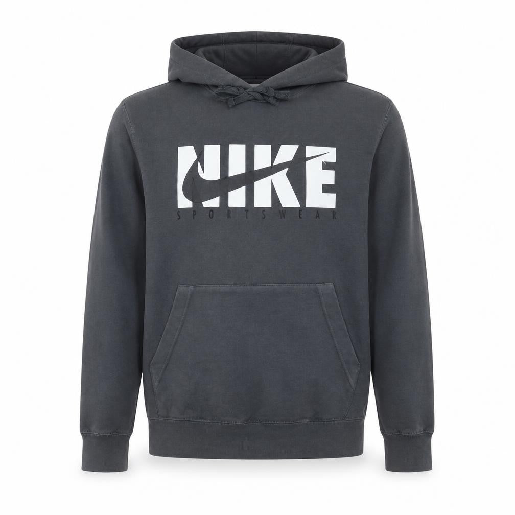 Nike Men's Grey Pullover Hoodie Small Graphic Sportswear